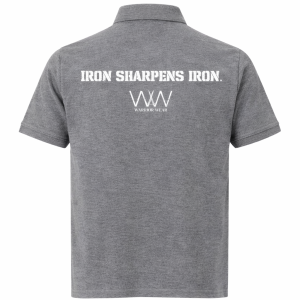 Iron Sharpens Iron - Grey Men’s Golf-Shirt