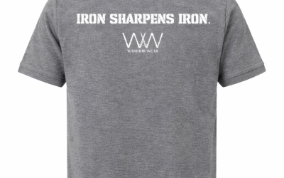 Iron Sharpens Iron – Grey Men’s Golf-Shirt