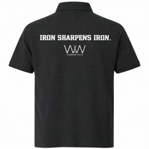 Iron Sharpens Iron - Black Men’s Golf-Shirt