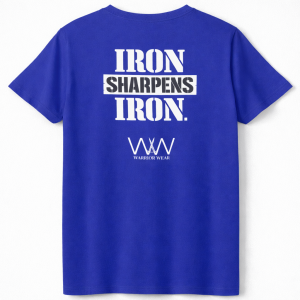 Iron Sharpens Iron - Blue Men’s Gym T-Shirt